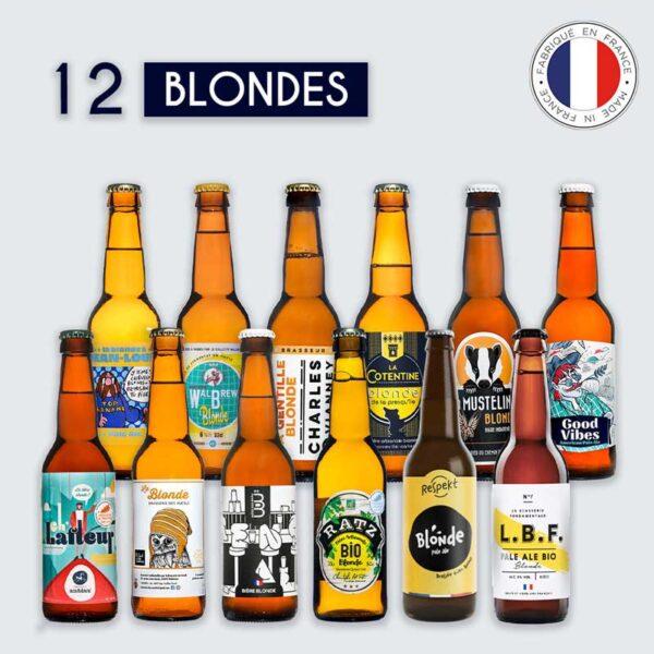 coffret bieres blondes 12
