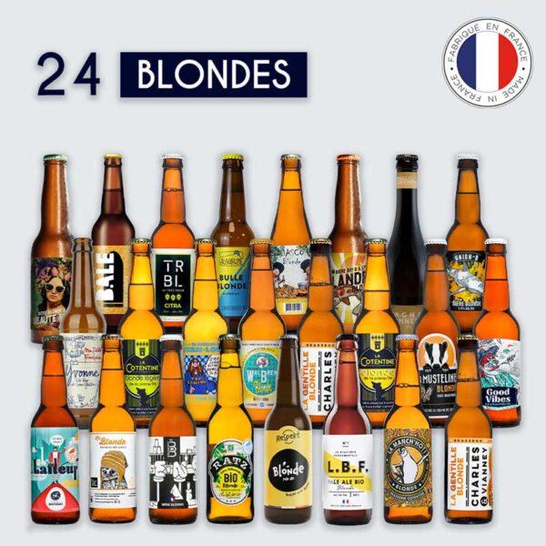 coffret bières blondes 24